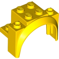 Lego auto blatník 4x2 1/2x2 1/3, žlutá (6112240)